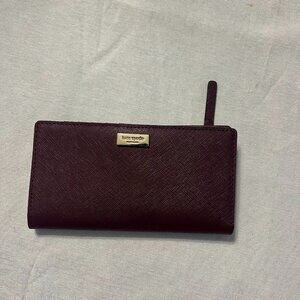 Mauve Leather Kate Spade New York Wallet